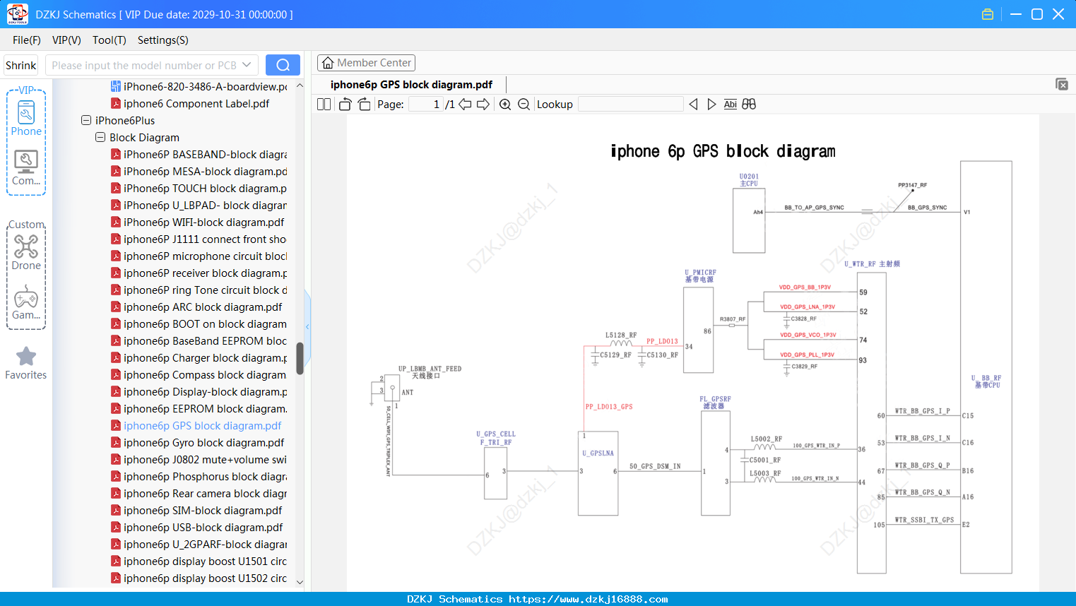 IPhone6p GPS Block Diagram